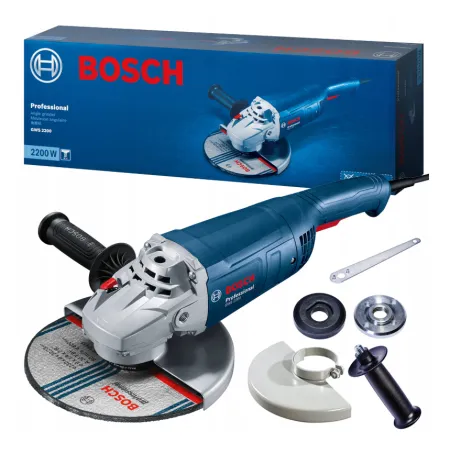 BOSCH Szlifierka kątowa 230 mm GWS 2200 Łagodny rozruch